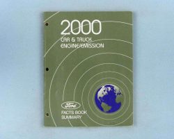 2000 Lincoln Continental Engine/Emission Facts Book Summary