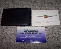 2000 Chrysler Cirrus Owner's Operator Manual User Guide Set