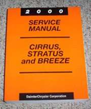 2000 Dodge Stratus Shop Service Repair Manual