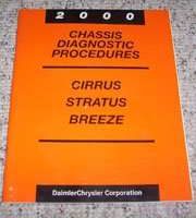 2000 Chrysler Cirrus Chassis Diagnostic Procedures Manual