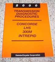 2000 Chrysler Concorde, LHS & 300M Transmission Diagnostic Procedures Manual