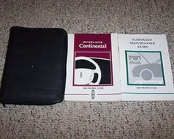 2000 Lincoln Continental Owner's Operator Manual User Guide Set