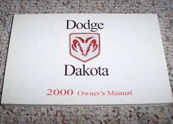 2000 Dodge Dakota Owner's Operator Manual User Guide