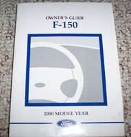 2000 Ford F-150 Truck Owner's Operator Manual User Guide