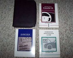 2000 Lincoln LS Owner's Operator Manual User Guide Set