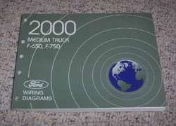 2000 Ford F-650 & F-750 Medium Duty Truck Electrical Wiring Diagram Manual