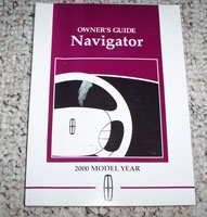 2000 Lincoln Navigator Owner's Operator Manual User Guide