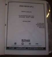 2000 Dodge Neon Mopar Parts Catalog Manual Binder