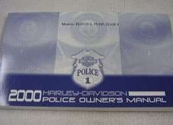 2000 Harley Davidson FLHTP-I, FLHP & FLHP-I Police Models Owner's Manual