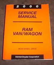 2000 Dodge Ram Van & Wagon Shop Service Repair Manual