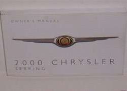 2000 Chrysler Sebring Owner's Operator Manual User Guide