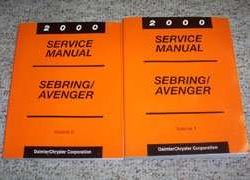 2000 Chrysler Sebring Shop Service Repair Manual