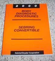 2000 Chrysler Sebring Convertible Body Diagnostic Procedures Manual