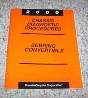 2000 Chrysler Sebring Convertible Chassis Diagnostic Procedures Manual