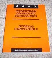 2000 Chrysler Sebring Convertible Powertrain Diagnostic Procedures Manual