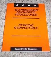 2000 Chrysler Sebring Convertible Transmission Diagnostic Procedures Manual