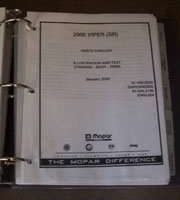 2000 Dodge Viper Mopar Parts Catalog Manual Binder