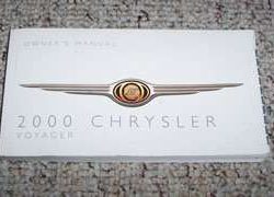 2000 Chrysler Voyager Owner's Operator Manual User Guide