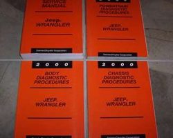2000 Jeep Wrangler Shop Service Repair Manual Complete Set