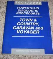 2001 Chrysler Town & Country Powertrain Diagnostic Procedures Manual