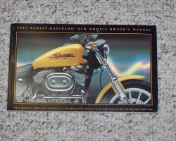 2001 Harley Davidson Sportster/XLH Models Owner's Manual