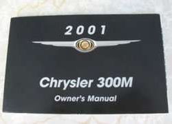 2001 Chrysler 300M Owner's Operator Manual User Guide