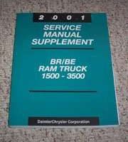 2001 Dodge Ram Truck 1500 2500 3500 Shop Service Repair Manual Supplement