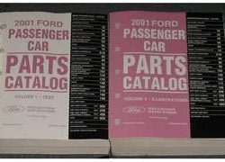 2001 Lincoln Continental Parts Catalog Manual Text & Illustrations