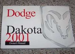 2001 Dodge Dakota Owner's Operator Manual User Guide
