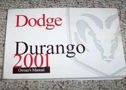 2001 Dodge Durango Owner's Operator Manual User Guide