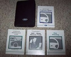 2001 Ford Explorer Sport Owner's Manual Set