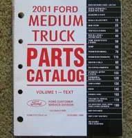 2001 Ford Medium Duty Truck Parts Catalog Text