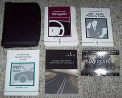 2001 Lincoln Navigator Owner's Operator Manual User Guide Set