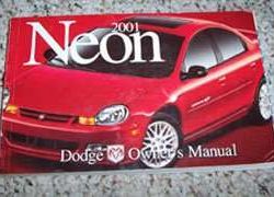 2001 Dodge Neon Owner's Operator Manual User Guide