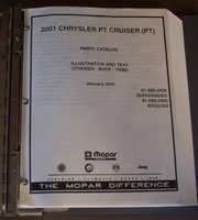2001 Chrysler PT Cruiser Mopar Parts Catalog Manual Binder
