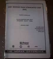 2001 Dodge Ram Truck Standard Cab Mopar Parts Catalog Manual Binder