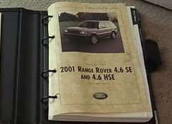 2001 Land Rover Range Rover Owner's Operator Manual User Guide