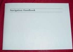 2001 Jaguar S-Type Navigation System Owner's Operator Manual User Guide