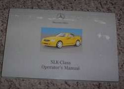 2001 Mercedes Benz SLK230 & SLK320 SLK-Class Owner's Operator Manual User Guide