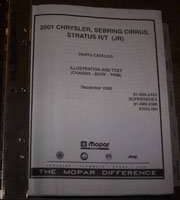 2001 Dodge Stratus Mopar Parts Catalog Manual Binder