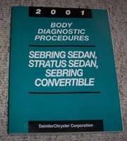 2001 Chrysler Sebring Sedan & Convertible Body Diagnostic Procedures Manual