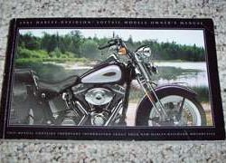 2001 Harley Davidson Softail Models Owner's Manual