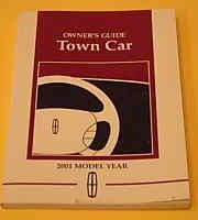 2001 Lincoln Town Car Owner's Operator Manual User Guide