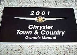 2001 Chrysler Town & Country Owner's Operator Manual User Guide