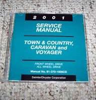 2001 Chrysler Town & Country & Voyager Shop Service Repair Manual CD
