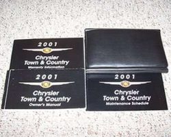 2001 Chrysler Town & Country Owner's Operator Manual User Guide Set