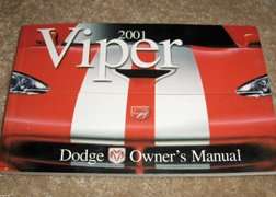 2001 Dodge Viper Owner's Operator Manual User Guide
