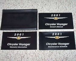2001 Chrysler Voyager Owner's Operator Manual User Guide Set