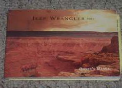 2001 Jeep Wrangler Owner's Operator Manual User Guide