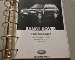 2004 Land Rover Range Rover Parts Catalog